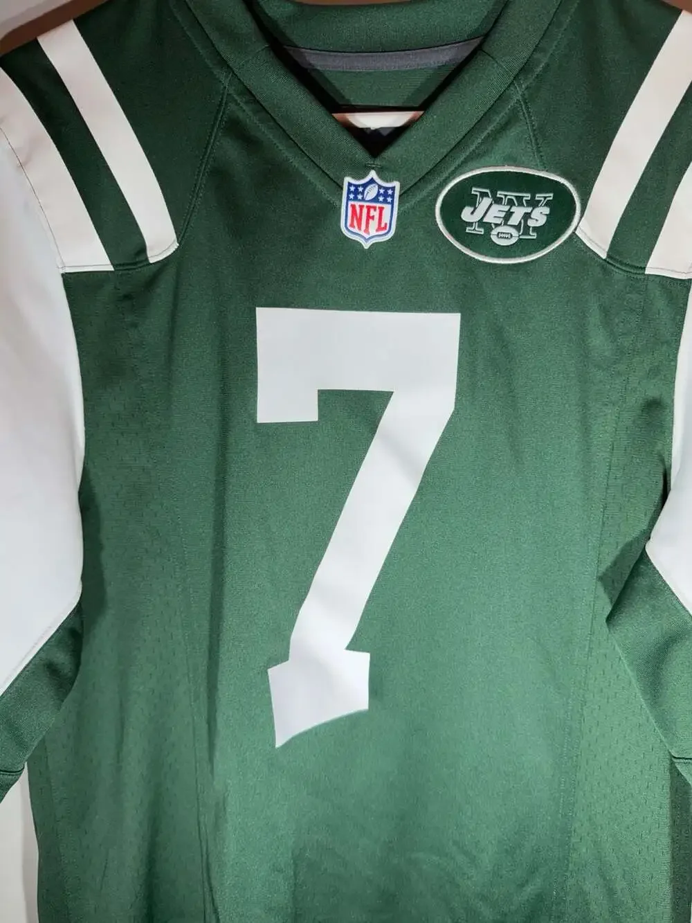 Nike New York Jets Geno Smith #7 Green Home Game Jersey Size S